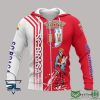 SC Braga Red White Zip Up Hoodie V1