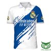 Real Madrid Hawaiian Style Blue White Polo Shirt