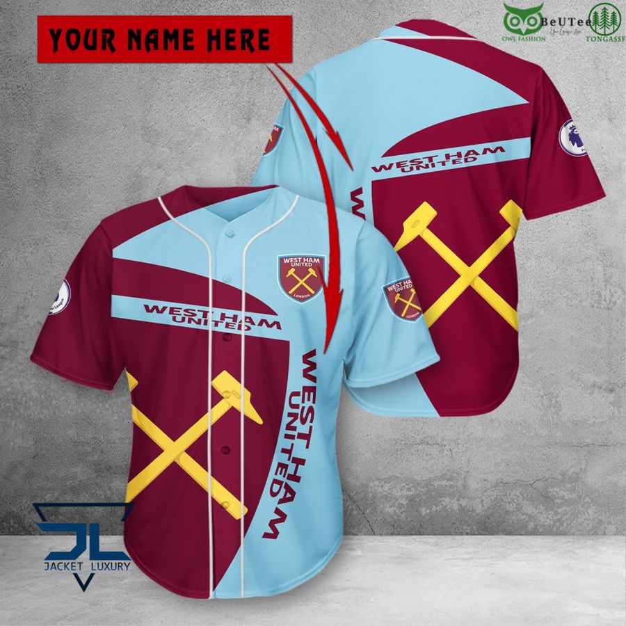 Casquette Baseball Officielle West Ham United – 100% Coton, écusson Brodé, Réglable