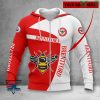 Brentford FC Custom Name Premier League Zip Up Hoodie