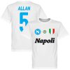 SSC Napoli Allan 5 Team Tee White T-Shirt