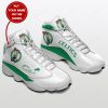 NBA Boston Celtics Custom Name Green White Air Jordan 13 Shoes