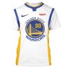 NBA Golden State Warriors Custom Name Number White T-Shirt