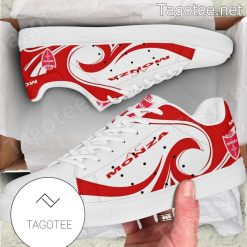 AC Monza White Red Style Stan Smith Shoes