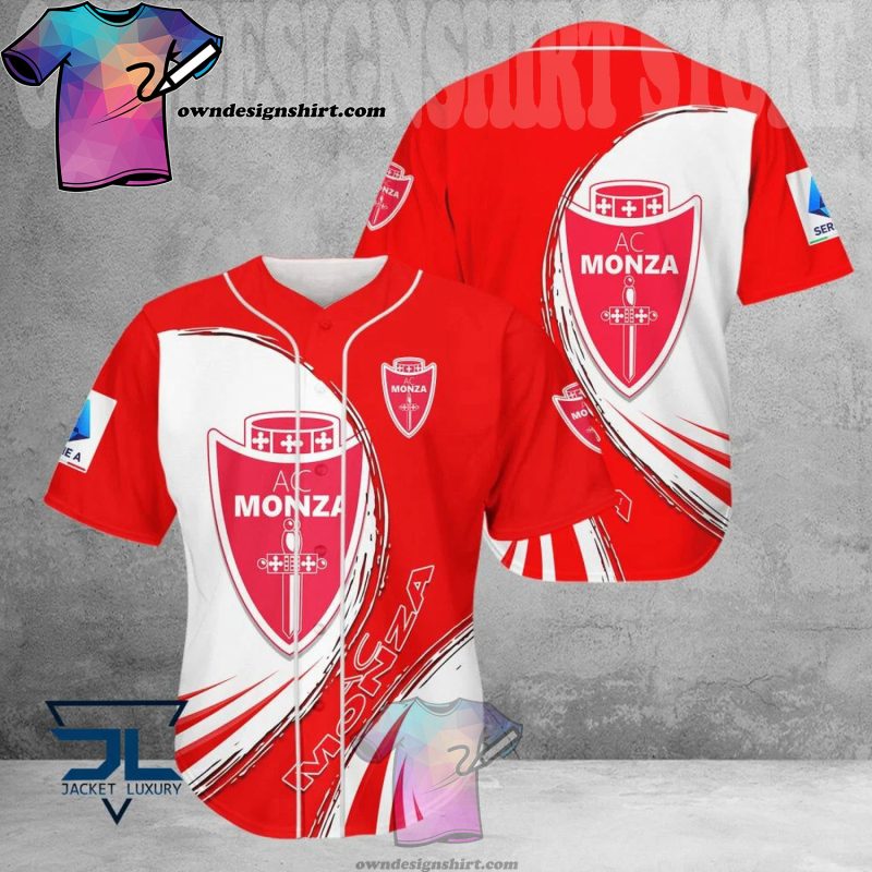 AC Monza Red White Baseball Jersey