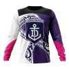AFL Fremantle Dockers Custom Name Number Fight Cancer Sweatshirt