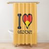 AFL Gold Coast Suns Yellow I Love Shower Curtain