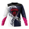 AFL Melbourne Demons Custom Name Number Fight Cancer Sweatshirt