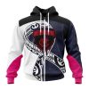 AFL Melbourne Demons Custom Name Number Fight Cancer Zip Up Hoodie