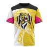 AFL Richmond Tigers Custom Name Number Fight Cancer T-Shirt
