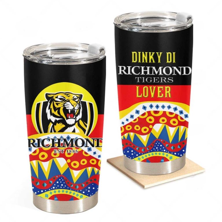 AFL Richmond Tigers Dinky Di Lover Aboriginal Flag Tumbler