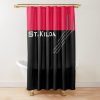 AFL St Kilda Saints Red Black Shower Curtain