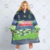 NRL Canberra Raiders Custom Name Number 2022 Indigenous Jersey Fleece Oodie