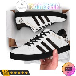 Angers SCO White Black Stripes Stan Smith Shoes
