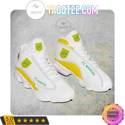 FC Nantes White Yellow Air Jordan 13 Shoes
