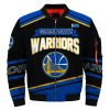 NBA Golden State Warriors Black Bomber Jacket