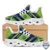NRL Canberra Raiders Custom Name Green Blue Max Soul Shoes