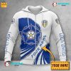 Leeds United Custom Name Zip Up Hoodie