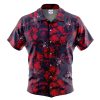 AFL Melbourne Demons Navy Blue Hibiscus Hawaiian Shirt