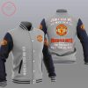 Manchester United Grey Blue Don’t Ask Me Baseball Jacket
