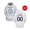 Manchester City Custom Name Number Pullover Hoodie