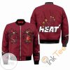 NBA Miami Heat Red Claws For Fans Bomber Jacket