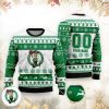 NBA Boston Celtics Custom Name Number Logo Ugly Christmas Sweater
