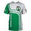 NBA Boston Celtics Green Stripes T-Shirt