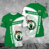 NBA Boston Celtics White Green Primary Logo T-Shirt