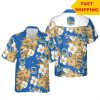 NBA Golden State Warriors Tropical Flowers Hawaiian Shirt V2