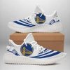 NBA Golden State Warriors White Blue Yeezy Boost Sneakers V3