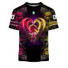 NRL Brisbane Broncos Custom Name Number Rose Dragon T-Shirt