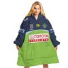 NRL Canberra Raiders Custom Name Number 2022 Home Jersey Fleece Oodie