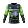 NRL Canberra Raiders Custom Name Number Nature Jersey Sweatshirt