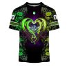 NRL Canberra Raiders Custom Name Number Rose Dragon T-Shirt
