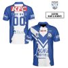 NRL Canterbury-Bankstown Bulldogs Custom Name Number 2023 Mix Jersey Polo Shirt