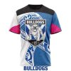 NRL Canterbury-Bankstown Bulldogs Custom Name Number Fight Cancer T-Shirt