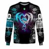 NRL Cronulla-Sutherland Sharks Custom Name Number Rose Dragon Sweatshirt