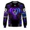 NRL Melbourne Storm Custom Name Number Rose Dragon Sweatshirt