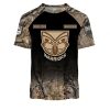 NRL New Zealand Warriors Custom Name Number Camo T-Shirt
