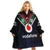 NRL New Zealand Warriors Custom Name Number Indigenous Jersey Fleece Oodie