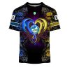 NRL Parramatta Eels Custom Name Number Rose Dragon T-Shirt