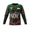 NRL South Sydney Rabbitohs Custom Name Number Indigenous Mascot Sweatshirt