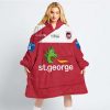 NRL St. George Illawarra Dragons Custom Name Number 2023 Trainning Jersey Fleece Oodie