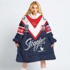 NRL Sydney Roosters Custom Name Number 2023 Home Jersey Fleece Oodie