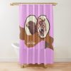 NRL Wests Tigers Pink Shower Curtain