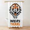 NRL Wests Tigers White Shower Curtain
