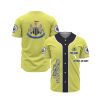 Newcastle United FC Custom Name Yellow Baseball Jersey