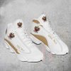 OGC Nice White Gold Air Jordan 13 Shoes