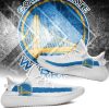 NBA Golden State Warriors White Blue Yeezy Boost Sneakers